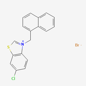 Benzothiazolium, 6-chloro-3-(1-naphthalenylmethyl)-, bromide