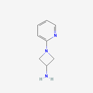 molecular formula C8H11N3 B1661335 1-(pyridin-2-yl)azetidin-3-amine CAS No. 898271-46-0