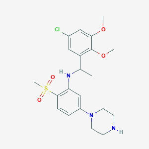 molecular formula C21H28ClN3O4S B1661399 PRX-07034 free base CAS No. 903580-16-5