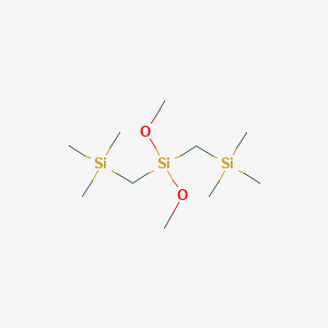 molecular formula C10H28O2Si3 B166141 双(三甲基甲硅烷基)二甲氧基硅烷 CAS No. 133941-26-1