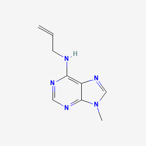 molecular formula C9H11N5 B1661412 N-allyl-9-methyl-9H-purin-6-amine CAS No. 90597-03-8