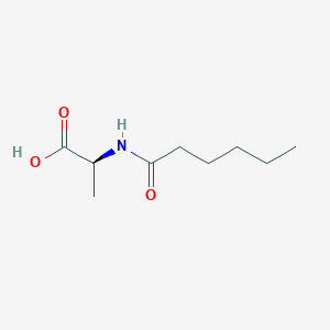 molecular formula C9H17NO3 B1661433 (2S)-2-(hexanoylamino)propanoic acid CAS No. 90988-98-0