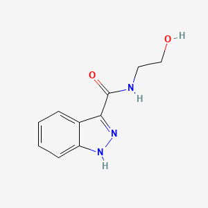 molecular formula C10H11N3O2 B1661472 1h-Indazole-3-carboxamide,n-(2-hydroxyethyl)- CAS No. 914223-15-7