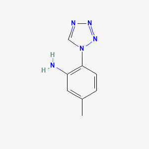 molecular formula C8H9N5 B1661484 5-methyl-2-(1H-tetrazol-1-yl)aniline CAS No. 915921-33-4