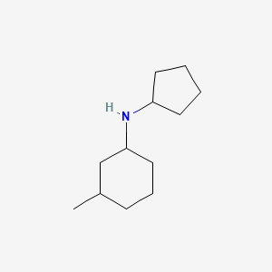 molecular formula C12H23N B1661485 N-cyclopentyl-3-methylcyclohexan-1-amine CAS No. 915922-26-8