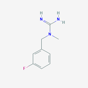 molecular formula C9H12FN3 B1661487 N-(3-fluorobenzyl)-N-methylguanidine CAS No. 915922-97-3