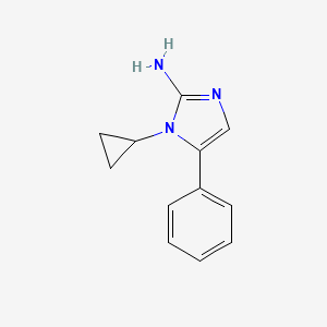 molecular formula C12H13N3 B1661524 1-Cyclopropyl-5-phenyl-1H-imidazol-2-amine CAS No. 918801-62-4