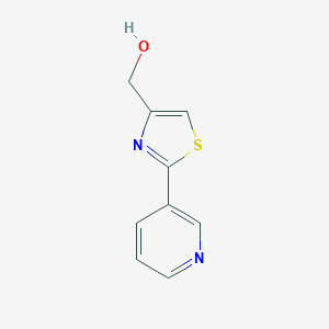 molecular formula C9H8N2OS B166155 (2-吡啶-3-基-1,3-噻唑-4-基)甲醇 CAS No. 138745-99-0