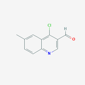 molecular formula C11H8ClNO B1661550 4-Chloro-6-methylquinoline-3-carbaldehyde CAS No. 920494-41-3