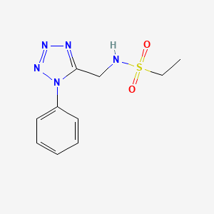 molecular formula C10H13N5O2S B1661562 N-((1-phenyl-1H-tetrazol-5-yl)methyl)ethanesulfonamide CAS No. 921124-40-5