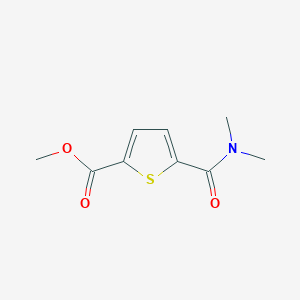 molecular formula C9H11NO3S B1661566 Methyl 5-(dimethylcarbamoyl)thiophene-2-carboxylate CAS No. 921596-45-4