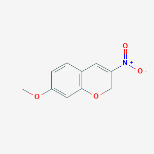 molecular formula C10H9NO4 B1661569 7-Methoxy-3-nitro-2H-chromene CAS No. 92210-60-1