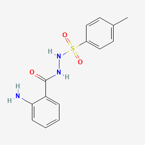 molecular formula C14H15N3O3S B1661588 1-Anthraniloyl-2-(para-tolylsulfonyl)-hydrazine CAS No. 92376-36-8