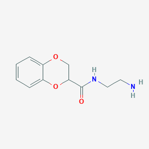 molecular formula C11H14N2O3 B1661591 N-(2-Aminoethyl)-2,3-dihydro-1,4-benzodioxine-2-carboxamide CAS No. 92405-50-0