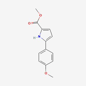 molecular formula C13H13NO3 B1661597 methyl 5-(4-methoxyphenyl)-1H-pyrrole-2-carboxylate CAS No. 924708-82-7