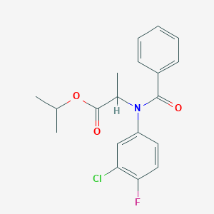 molecular formula C19H19ClFNO3 B166160 Flamprop-isopropyl CAS No. 52756-22-6