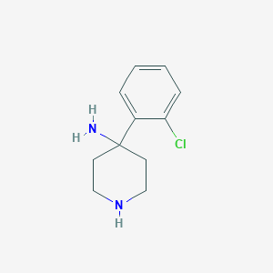 molecular formula C11H15ClN2 B1661601 4-(2-Chlorophenyl)piperidin-4-amine CAS No. 925218-17-3
