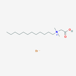 molecular formula C16H34BrNO2 B1661621 N-(Carboxymethyl)-N,N-dimethyldodecan-1-aminium bromide CAS No. 92829-25-9