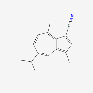 molecular formula C16H17N B1661631 5-Isopropyl-3,8-dimethyl-1-azulenecarbonitrile CAS No. 93007-54-6