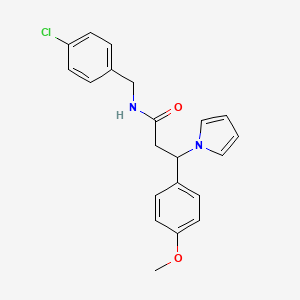 N-(4-chlorobenzyl)-3-(4-methoxyphenyl)-3-(1H-pyrrol-1-yl)propanamide