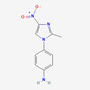 Benzenamine, 4-(2-methyl-4-nitro-1H-imidazol-1-yl)-