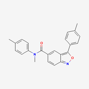 molecular formula C23H20N2O2 B1661643 N-methyl-N,3-bis(4-methylphenyl)-2,1-benzoxazole-5-carboxamide CAS No. 932975-99-0