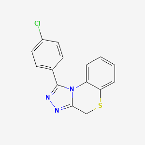 1-(4-Chlorophenyl)-4H-(1,2,4)triazolo(3,4-c)(1,4)benzothiazine
