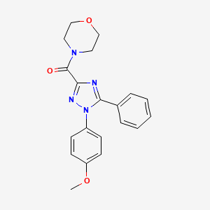 molecular formula C20H20N4O3 B1661648 [1-(4-methoxyphenyl)-5-phenyl-1H-1,2,4-triazol-3-yl](morpholino)methanone CAS No. 933585-13-8