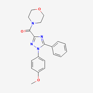 [1-(4-methoxyphenyl)-5-phenyl-1H-1,2,4-triazol-3-yl](morpholino)methanone