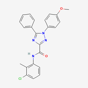 N-(3-chloro-2-methylphenyl)-1-(4-methoxyphenyl)-5-phenyl-1H-1,2,4-triazole-3-carboxamide
