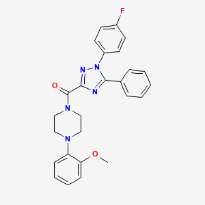 1-{[1-(4-fluorophenyl)-5-phenyl-1H-1,2,4-triazol-3-yl]carbonyl}-4-(2-methoxyphenyl)piperazine