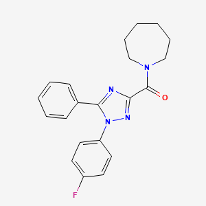 1-{[1-(4-fluorophenyl)-5-phenyl-1H-1,2,4-triazol-3-yl]carbonyl}azepane