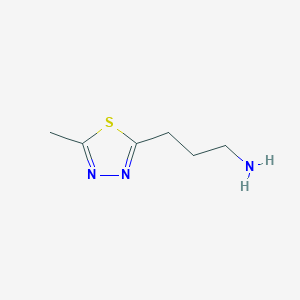 3-(5-Methyl-1,3,4-thiadiazol-2-yl)propan-1-amine