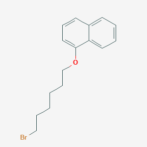 molecular formula C16H19BrO B1661658 Naphthalene, 1-[(6-bromohexyl)oxy]- CAS No. 93372-52-2