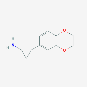 2-(2,3-Dihydro-1,4-benzodioxin-6-yl)cyclopropan-1-amine