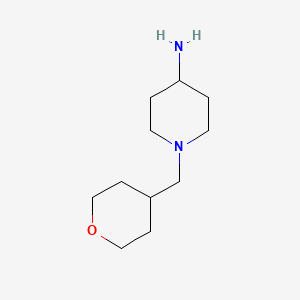 molecular formula C11H22N2O B1661666 1-[(oxan-4-yl)methyl]piperidin-4-amine CAS No. 933760-10-2