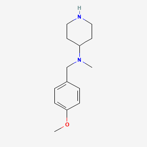 N-[(4-methoxyphenyl)methyl]-N-methylpiperidin-4-amine