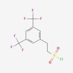 molecular formula C10H7ClF6O2S B1661671 2-[3,5-Bis(trifluoromethyl)phenyl]ethanesulfonyl chloride CAS No. 93427-31-7