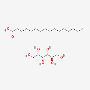 molecular formula C22H46O8 B1661673 Hexadecanoic acid;(2R,3R,4R,5S)-hexane-1,2,3,4,5,6-hexol CAS No. 93455-50-6