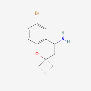 6-Bromospiro[chroman-2,1'-cyclobutan]-4-amine