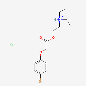 (p-Bromophenoxy)acetic acid 2-(diethylamino)ethyl ester hydrochloride