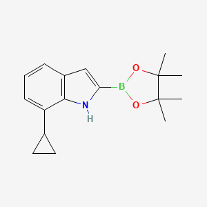 7-cyclopropyl-2-(4,4,5,5-tetramethyl-1,3,2-dioxaborolan-2-yl)-1H-indole