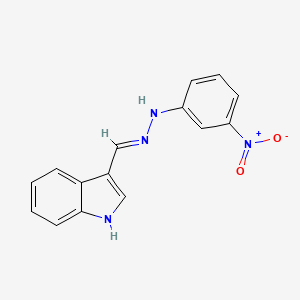 N-[(E)-1H-Indol-3-ylmethylideneamino]-3-nitroaniline