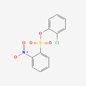 molecular formula C12H8ClNO5S B1661714 Chlorophenyl 2-nitrobenzenesulphonate CAS No. 94088-67-2
