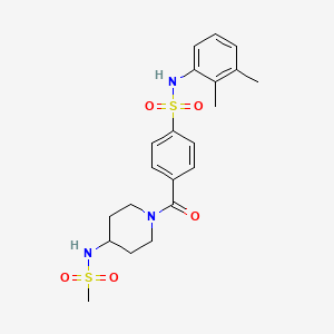 N-(2,3-dimethylphenyl)-4-[4-(methanesulfonamido)piperidine-1-carbonyl]benzenesulfonamide