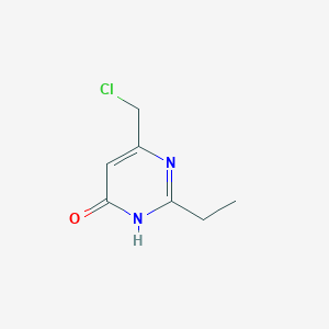 molecular formula C7H9ClN2O B1661720 6-(Chloromethyl)-2-ethyl-4-pyrimidinol, AldrichCPR CAS No. 94171-09-2