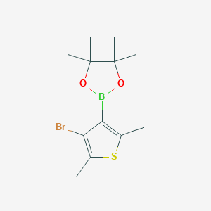 molecular formula C12H18BBrO2S B1661724 2-(4-Bromo-2,5-dimethylthiophen-3-YL)-4,4,5,5-tetramethyl-1,3,2-dioxaborolane CAS No. 942070-00-0