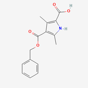 3,5-dimethyl-4-phenylmethoxycarbonyl-1H-pyrrole-2-carboxylic Acid