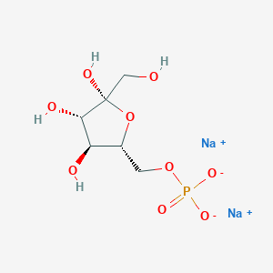molecular formula C6H11Na2O9P B1661730 disodium;[(2R,3S,4S,5R)-3,4,5-trihydroxy-5-(hydroxymethyl)oxolan-2-yl]methyl phosphate CAS No. 94333-57-0