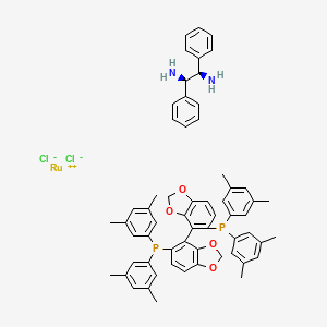 molecular formula C60H60Cl2N2O4P2Ru B1661736 RuCl2[(R)(DMSEGPHOS)][(R,(R))(DPEN)] CAS No. 944450-45-7